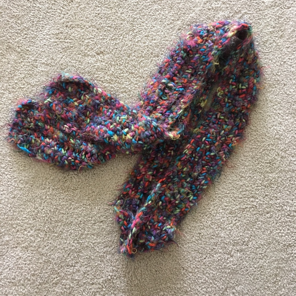 Handmade colorful scarf